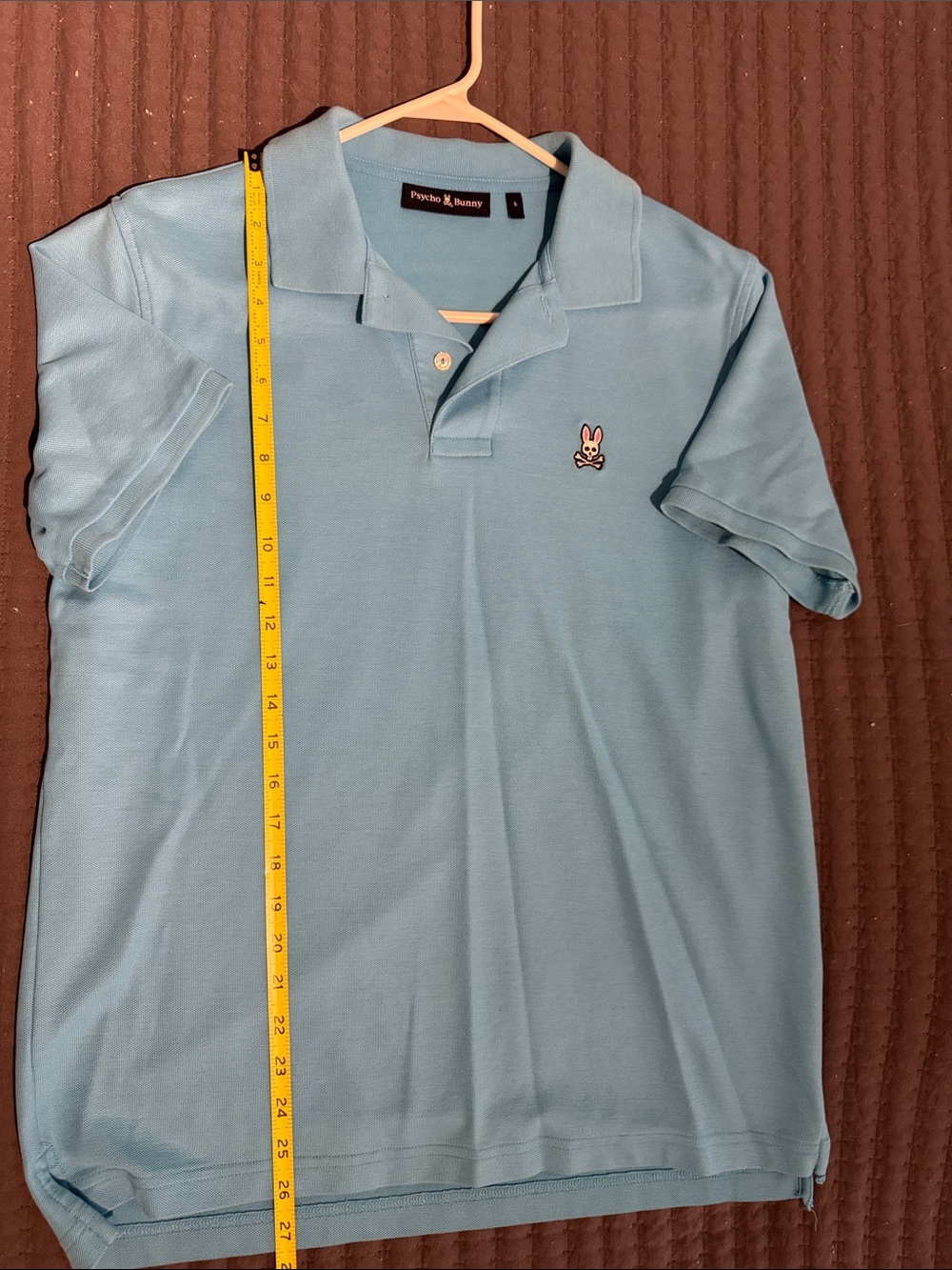 Psycho Bunny Sky Blue Polo with Embroidered Logo